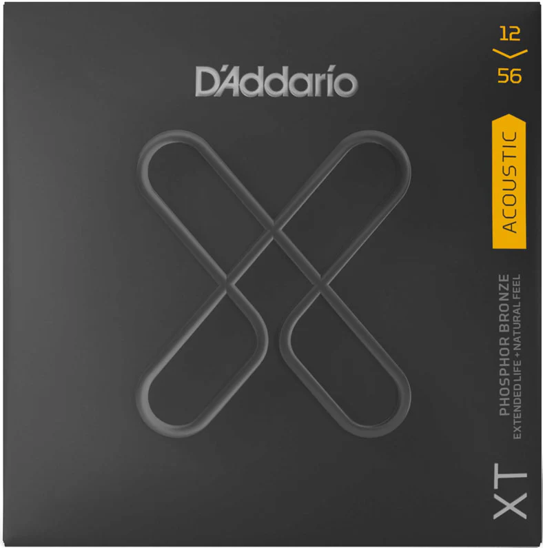 DADDARIO XTAPB1256 PHOSPHOR BRONZE XT COATED JUEGO CUERDAS GUITARRA ACUSTICA 012-056