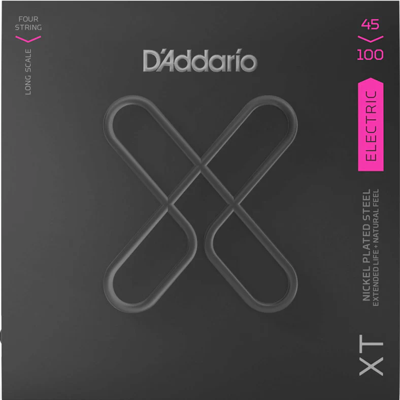 DADDARIO XTB45100 NICKEL XT COATED JUEGO CUERDAS BAJO ELECTRICO 045-100