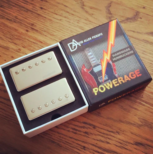 DAVID ALLEN POWERAGE NICKEL SILVER SET PASTILLAS HUMBUCKER - Image 2
