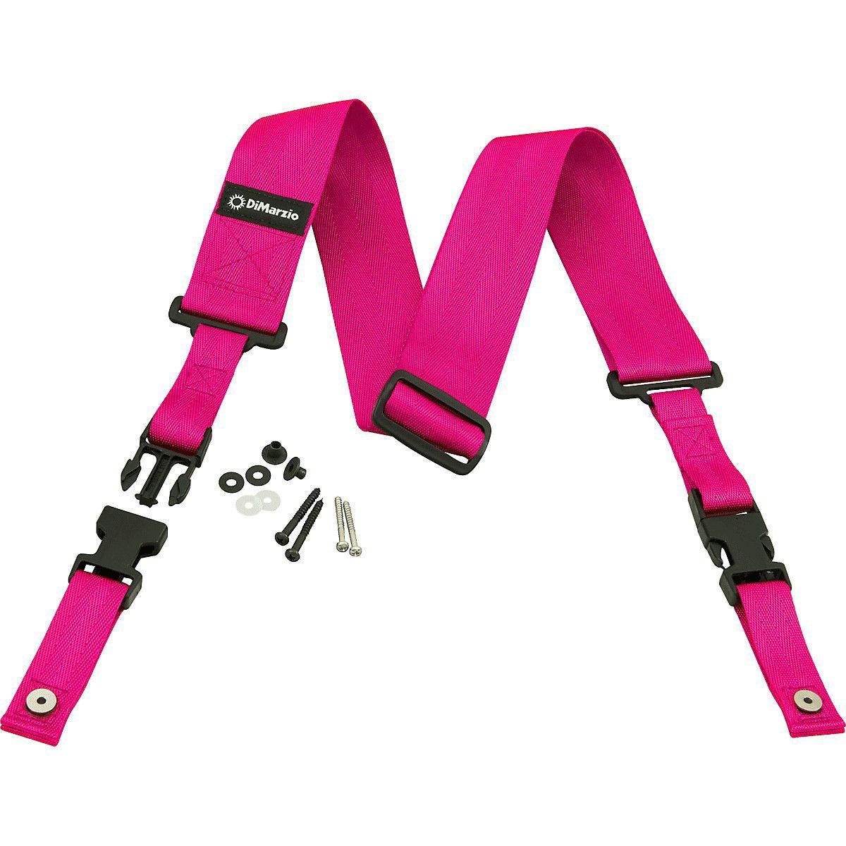 DIMARZIO DD2200PK CORREA CLIPLOCK NEON NYLON ROSA