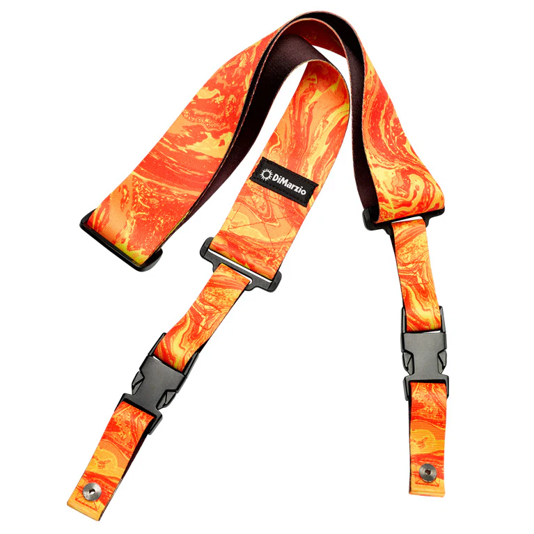 DIMARZIO DD2245 TEJIDO CLIPLOCK CORREA GUITARRA ORANGE UNIVERSE
