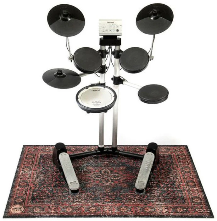 DRUM N BASE VP130-RBL BLACK RED ALFOMBRA PARA BATERIA 130X90CM - Image 9