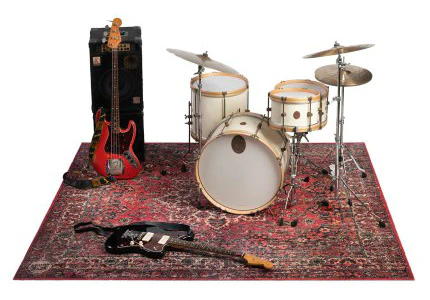 DRUM N BASE VP225-ORD ORIGINAL RED ALFOMBRA PARA BATERIA 225X185CM - Image 4