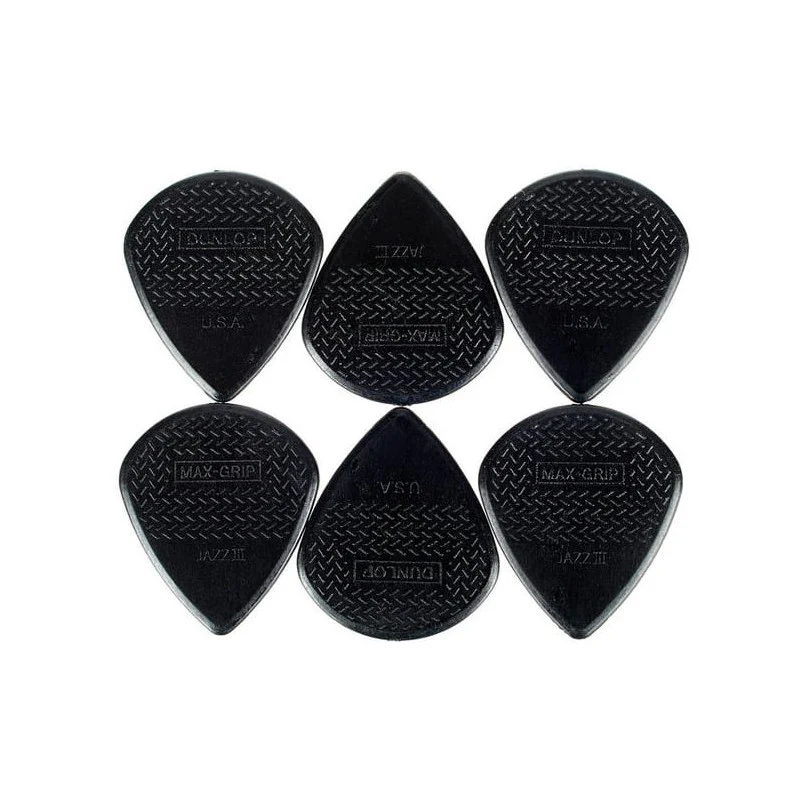DUNLOP 471P3S PACK 6 PUAS JAZZ STIFFO 1.38MM NEGRAS