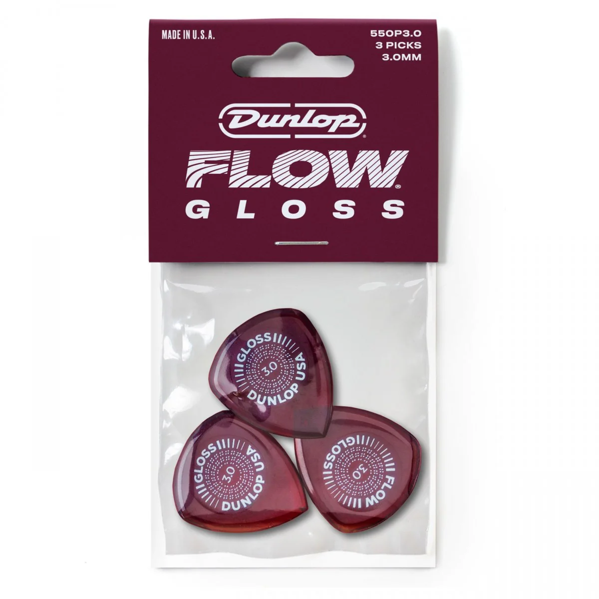 DUNLOP 550P300 FLOWGLOSS PACK 3 PUAS 3MM - Image 5
