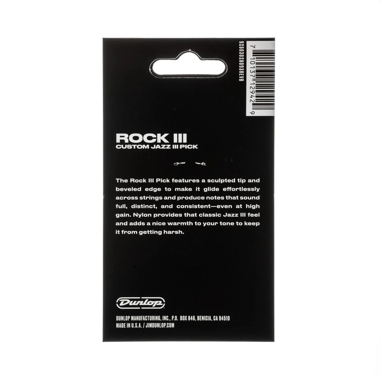 DUNLOP 570P138 ROCK III NYLON CUSTOM JAZZ III PACK 6 PUAS - Image 6