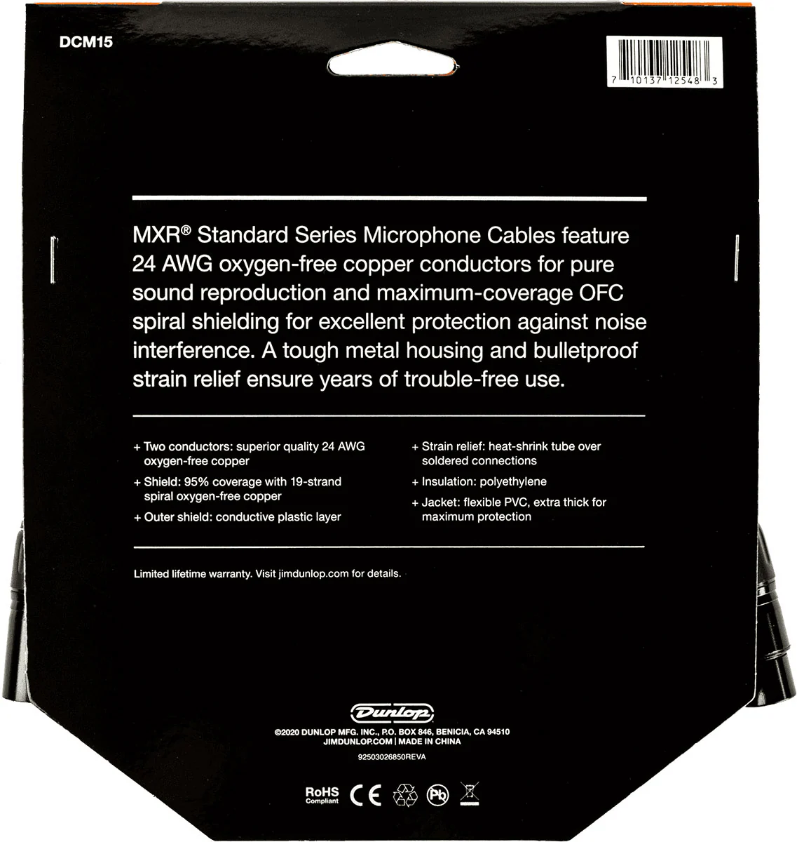 DUNLOP MXR DCM15 CABLE MICROFONO XLR XLR 4.6 METROS - Image 5