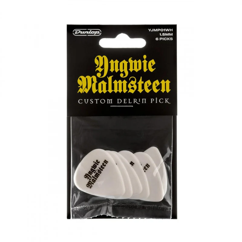 DUNLOP YJMP01WH YNGWIE MALMSTEEN DELRIN PACK 6 PUAS 1.50MM BLANCAS - Image 5