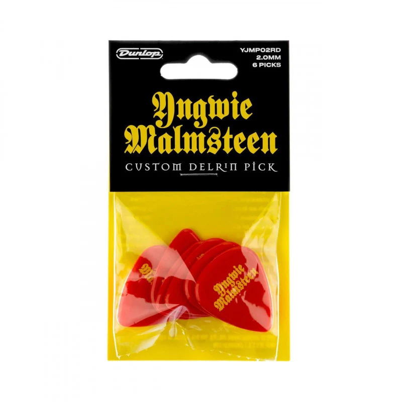 DUNLOP YJMP02RD YNGWIE MALMSTEEN DELRIN PACK 6 PUAS 2MM ROJAS - Image 5