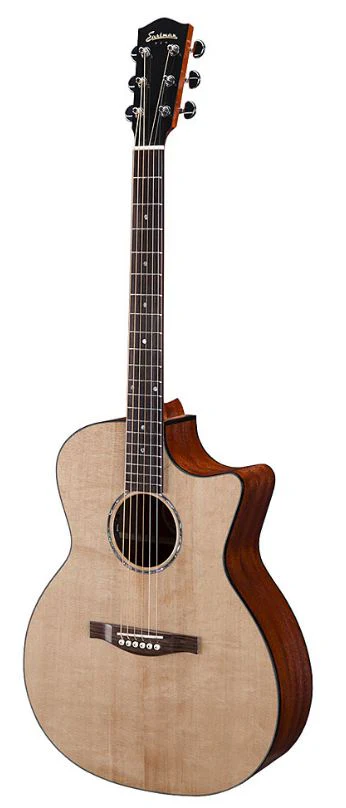 EASTMAN PCH1-GACE GUITARRA ELECTROACUSTICA GRAND AUDITORIUM NATURAL CON FUNDA