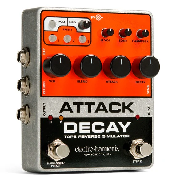 ELECTRO HARMONIX ATTACK DECAY TAPE REVERSE SIMULATOR PEDAL - Image 16