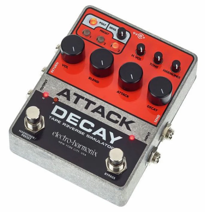 ELECTRO HARMONIX ATTACK DECAY TAPE REVERSE SIMULATOR PEDAL - Image 4