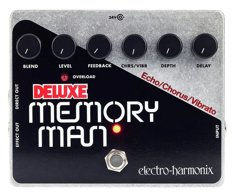 ELECTRO HARMONIX DELUXE MEMORY MAN PEDAL DELAY CHORUS VIBRATO ANALOGICO