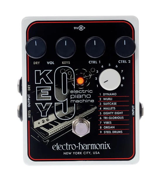 ELECTRO HARMONIX KEY9 PEDAL PIANO ELECTRICO GUITARRA