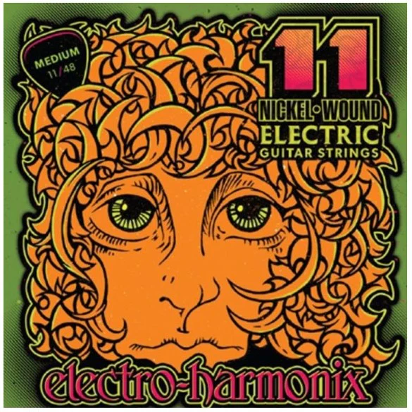 ELECTRO HARMONIX NICKEL 11 MEDIUM JUEGO CUERDAS GUITARRA ELECTRICA 011-048