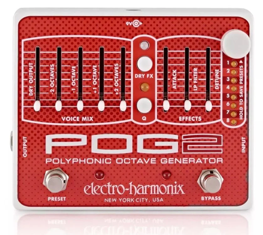ELECTRO HARMONIX POG2 XO PEDAL OCTAVADOR POLIFONICO