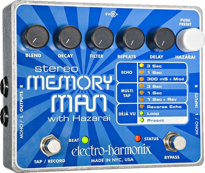 ELECTRO HARMONIX STEREO MEMORY MAN WITH HAZARAI PEDAL DELAY LOOPER - Image 14