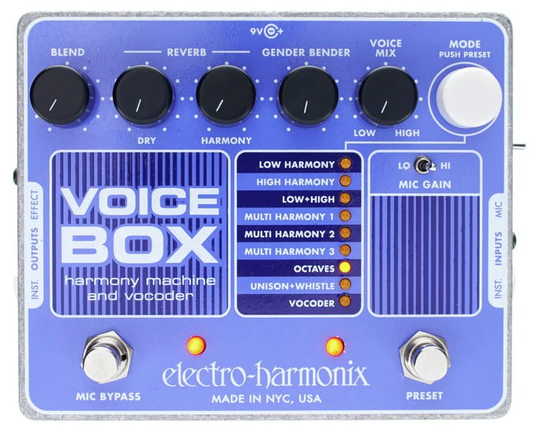 ELECTRO HARMONIX VOICE BOX PEDAL VOCODER
