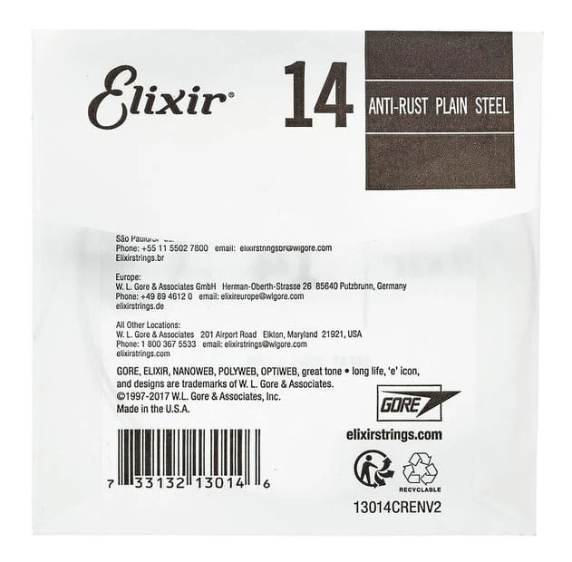 ELIXIR 014 ANTI RUST CUERDA GUITARRA ELECTRICA O ACUSTICA PLANA - Image 2