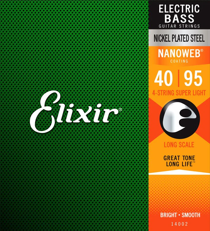 ELIXIR 14002 NANOWEB SUPER LIGHT JUEGO CUERDAS BAJO 040-095