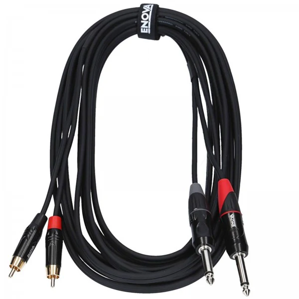ENOVA EC-A3-CLMPLM-1 CABLE 2 X RCA A 2 X JACK MONO 1 METRO