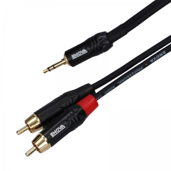ENOVA EC-A3-PSMCLM-1 CABLE MINIJACK ESTEREO A 2 X RCA 1 METRO - Image 2