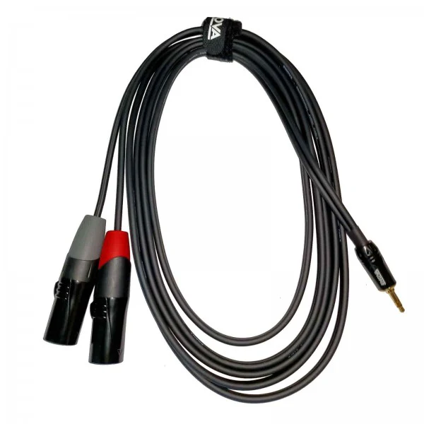 ENOVA EC-A3-PSMXLM-3 CABLE MINIJACK ESTEREO A 2 X XLR MACHO 3 METROS