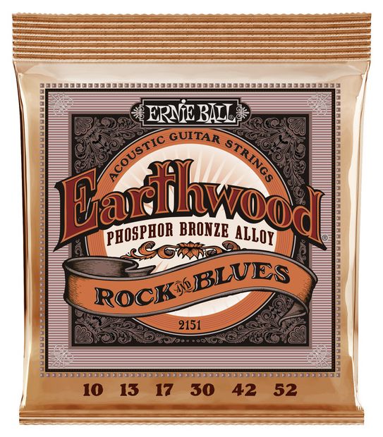 ERNIE BALL 2151 EARTHWOOD PHOSPOR BRONZE JUEGO CUERDAS GUITARRA ACUSTICA 010-052