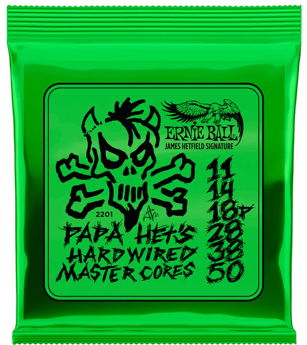 ERNIE BALL 2201 JAMES HETFIELD SIGNATURE JUEGO CUERDAS GUITARRA ELECTRICA 11-50