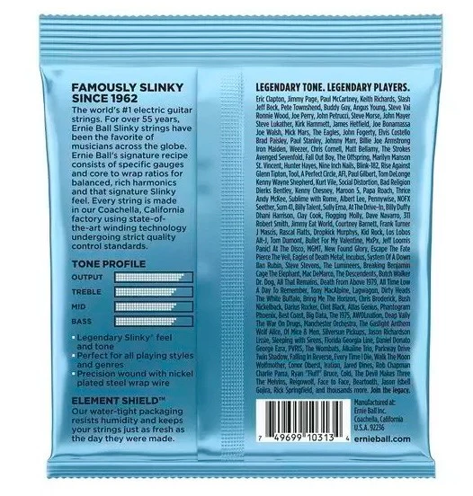 ERNIE BALL 2212 PRIMO SLINKY JUEGO CUERDAS GUITARRA ELECTRICA 0095-044 - Image 2