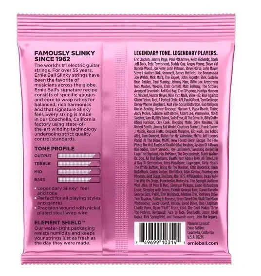 ERNIE BALL 2213 MEGA SLINKY JUEGO CUERDAS GUITARRA ELECTRICA 0105-048 - Image 2