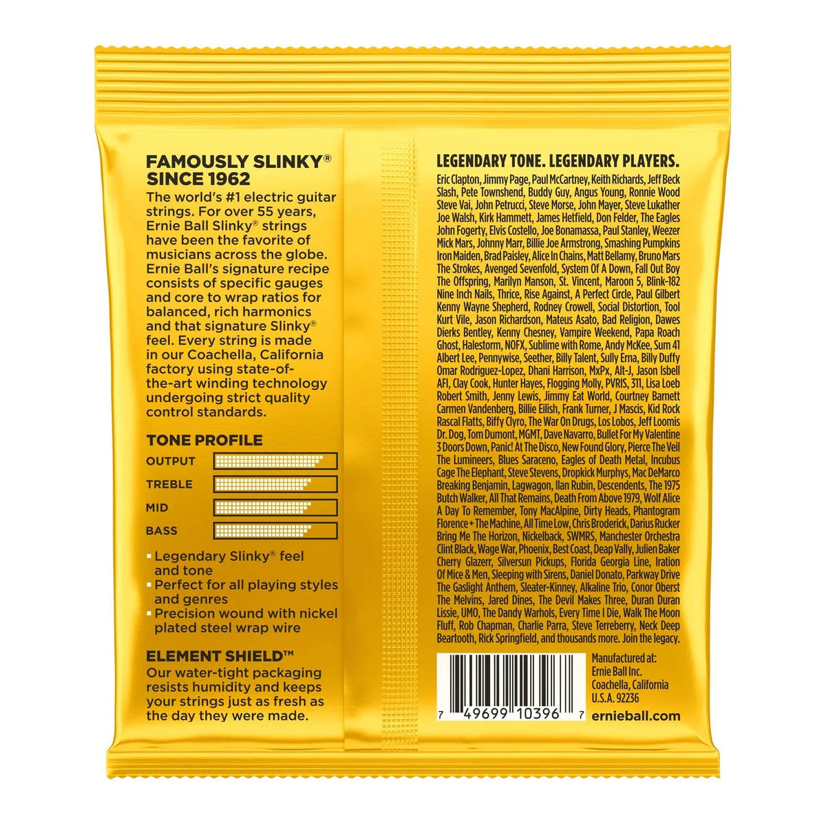 ERNIE BALL 2216 SKINNY TOP BEEFY BOTTOM SLINKY JUEGO CUERDAS ELECTRICA 010-054 - Image 2