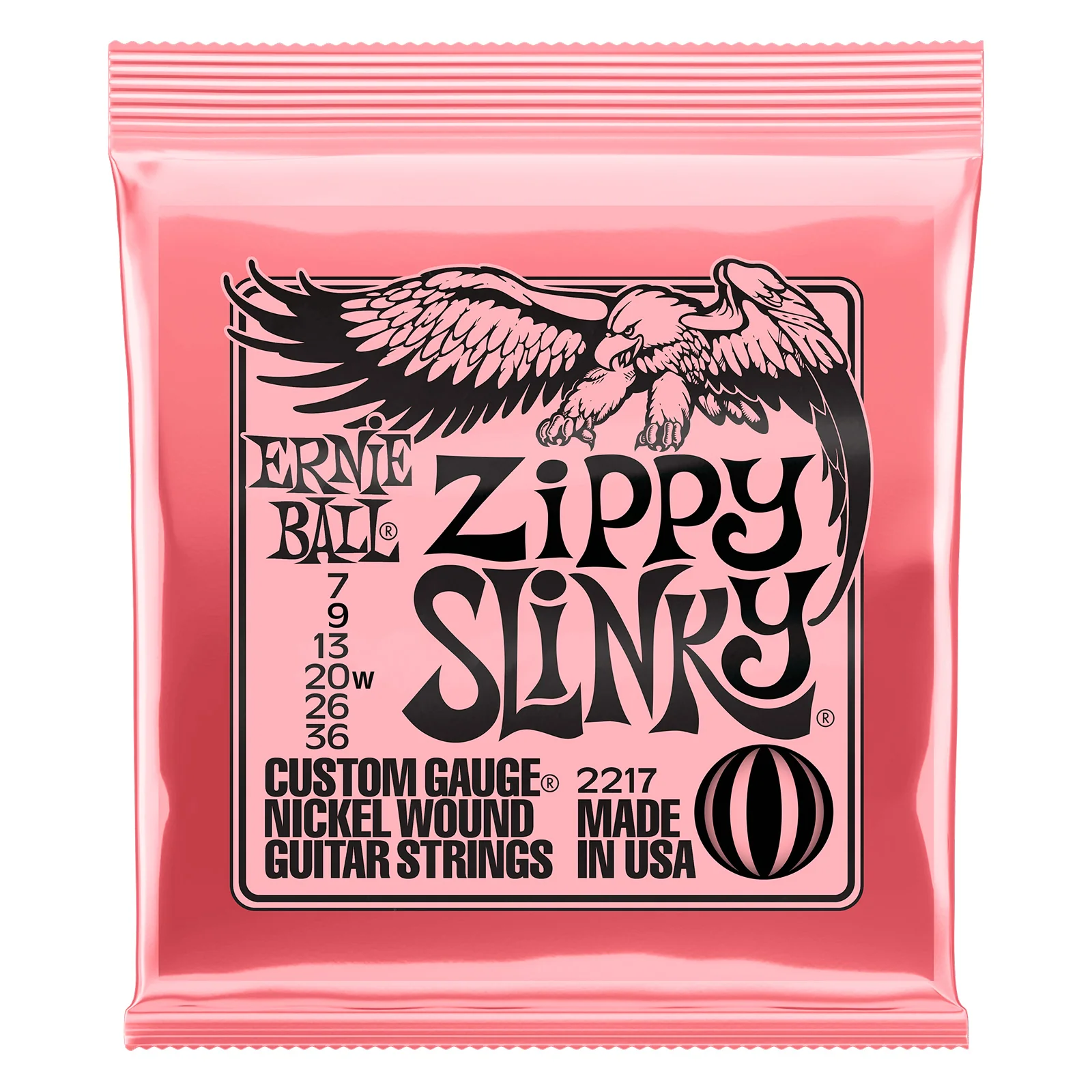 ERNIE BALL 2217 SLINKY ZIPPY JUEGO CUERDAS GUITARRA ELECTRICA 007-036