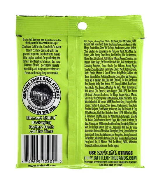 ERNIE BALL 2221 NICKEL ENTORCHADAS REG SLINKY JUEGO CUERDAS ELECTRICA 010-046 - Image 2