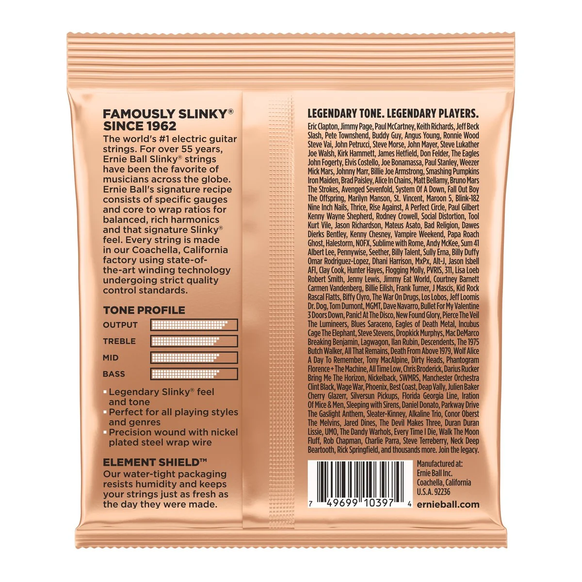 ERNIE BALL 2224 TURBO SLINKY JUEGO CUERDAS ELECTRICA 095-046 - Image 2