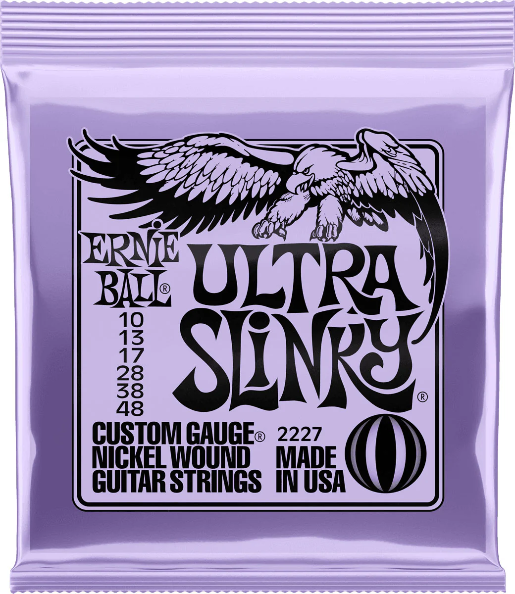 ERNIE BALL 2227 ULTRA SLINKY JUEGO CUERDAS GUITARRA ELECTRICA 010-048