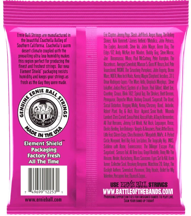 ERNIE BALL 2253 SUPER SLINKY CLASSIC ROCK AND ROLL JUEGO CUERDAS GUITARRA ELECTRICA 009-042 - Image 2