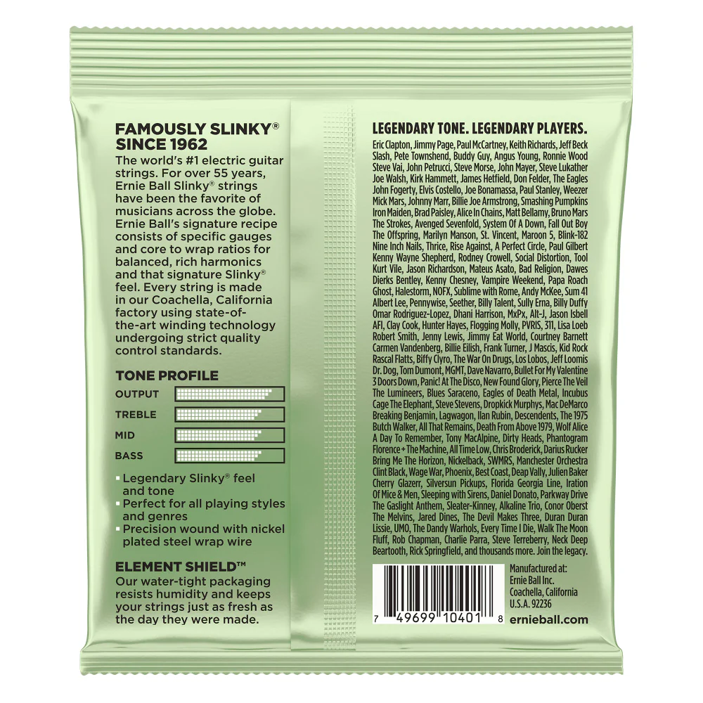 ERNIE BALL 2618 SLINKY MAGNUM JUEGO CUERDAS GUITARRA ELECTRICA 012-056 - Image 2