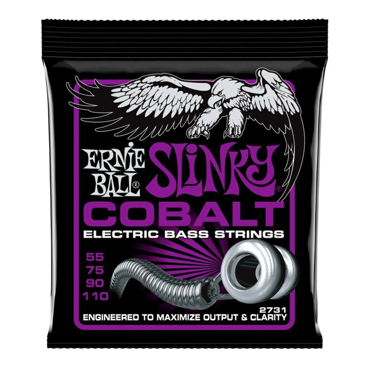 ERNIE BALL 2731 SLINKY COBALT JUEGO CUERDAS BAJO 055-110