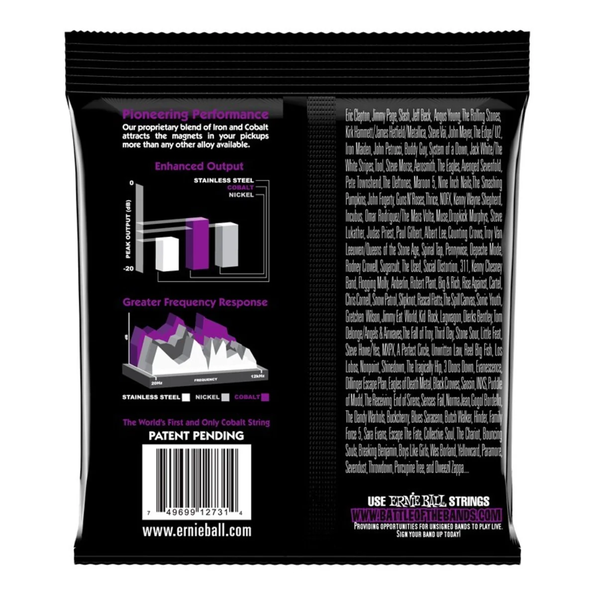 ERNIE BALL 2731 SLINKY COBALT JUEGO CUERDAS BAJO 055-110 - Image 2