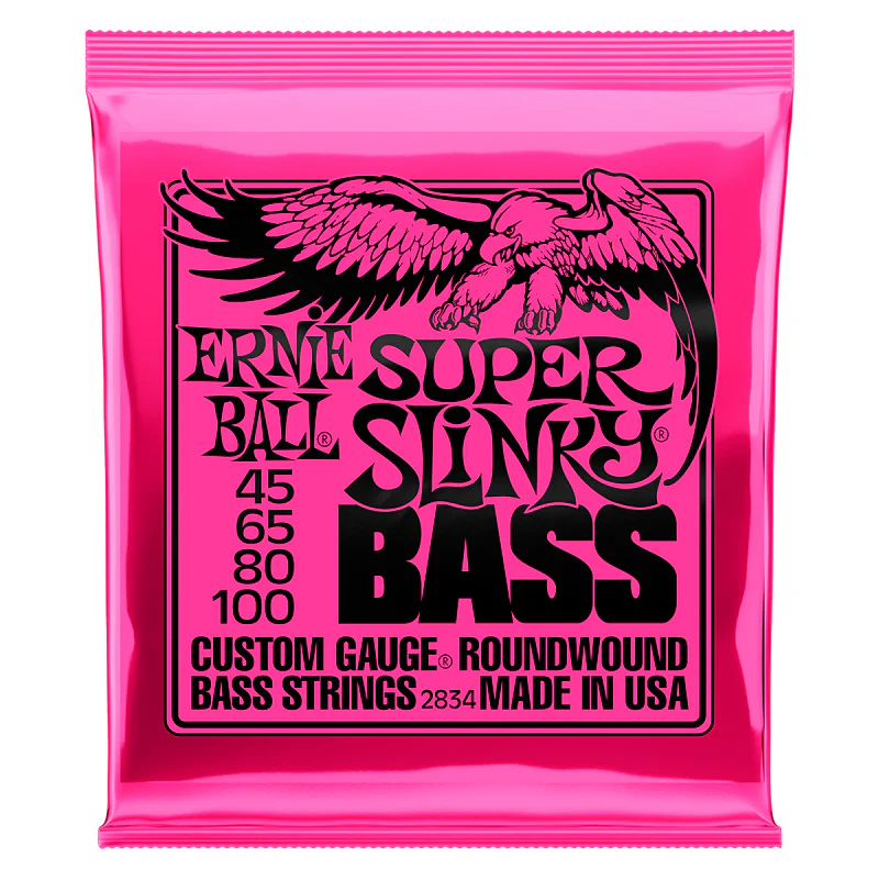 ERNIE BALL 2834 SLINKY SUPER JUEGO CUERDAS BAJO 045-100