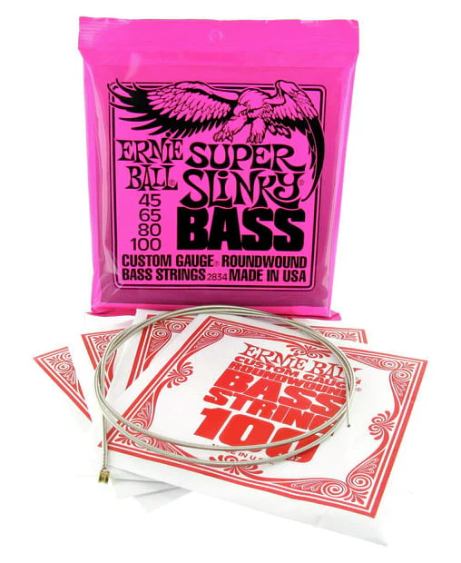 ERNIE BALL 2834 SLINKY SUPER JUEGO CUERDAS BAJO 045-100 - Image 3