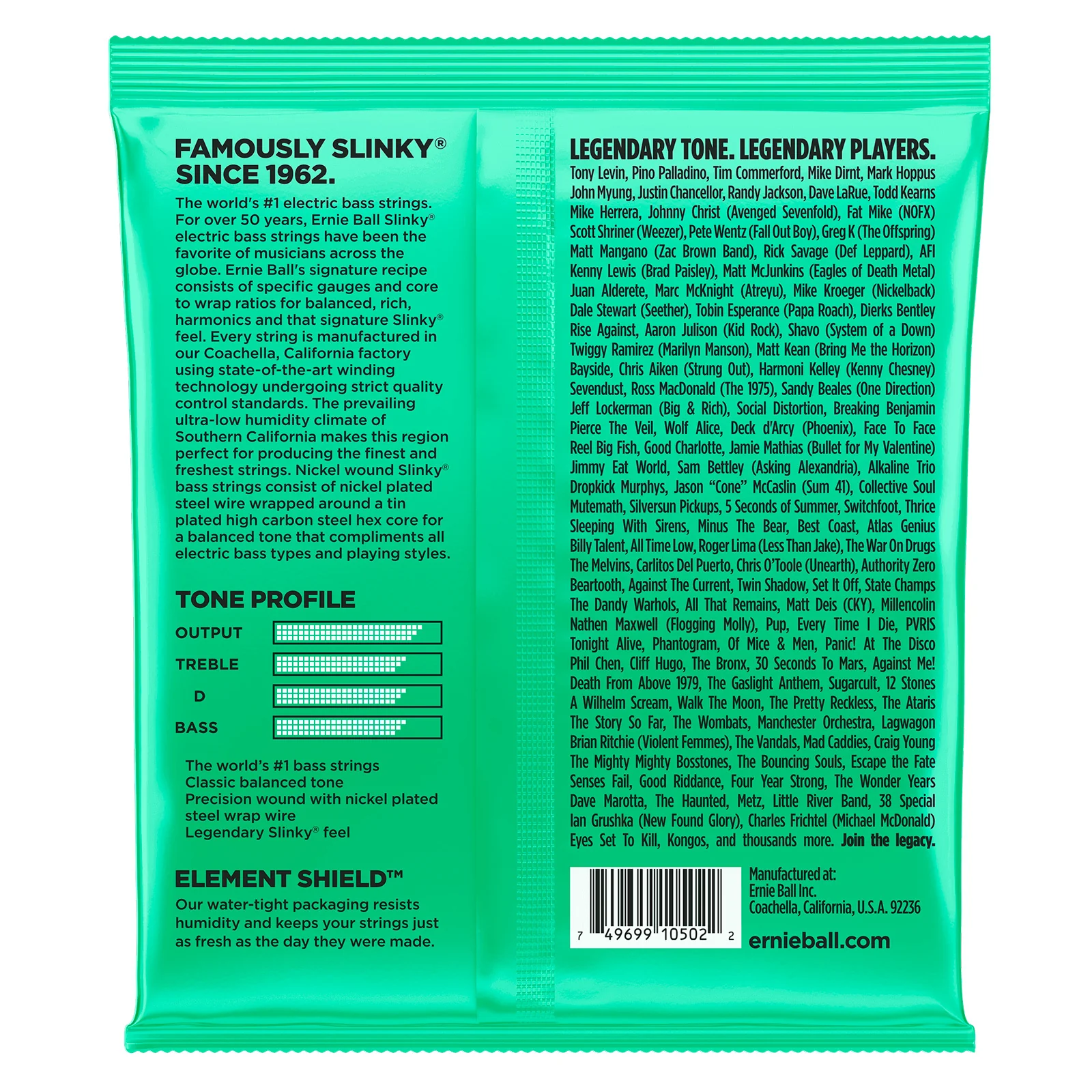 ERNIE BALL 2841 HYPER SLINKY BASS JUEGO CUERDAS BAJO ELECTRICO 040-100 - Image 2