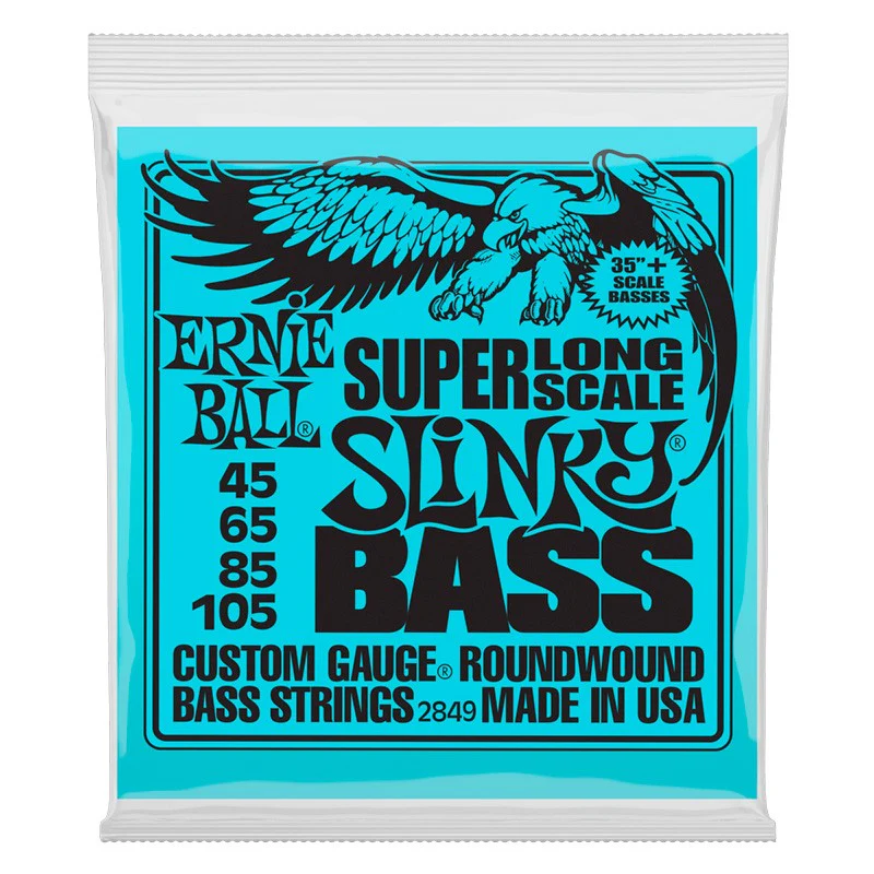 ERNIE BALL 2849 SLINKY ESCALA LARGA JUEGO CUERDAS BAJO 045-105