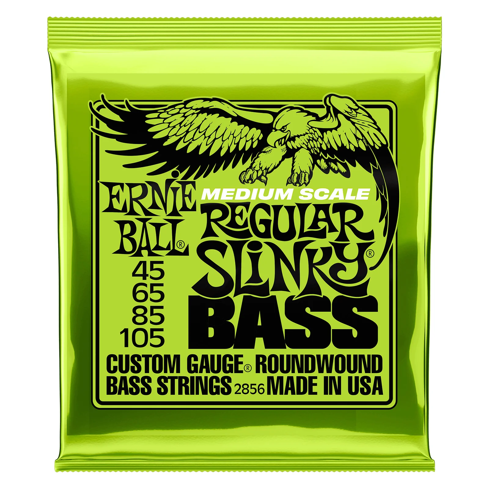 ERNIE BALL 2856 REGULAR SLINKY JUEGO CUERDAS BAJO ELECTRICO ESCALA MEDIA 045-105