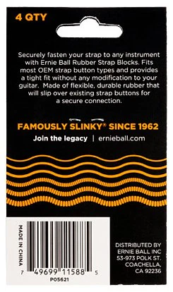 ERNIE BALL 5621 STRAP BLOCK 4 ENGANCHES CORREA NARANJA - Image 3