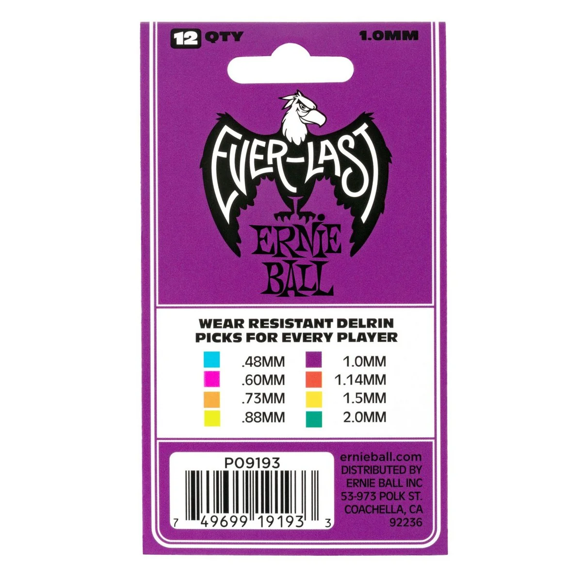 ERNIE BALL 9193 EVERLAST BOLSA DE 12 PUAS 1MM PURPURA - Image 3
