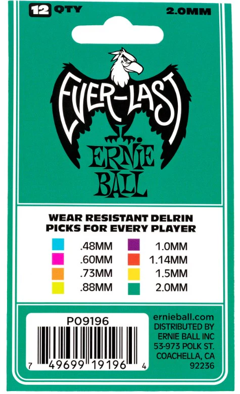 ERNIE BALL 9196 EVERLAST BOLSA DE 12 PUAS 2MM TURQUESA - Image 3