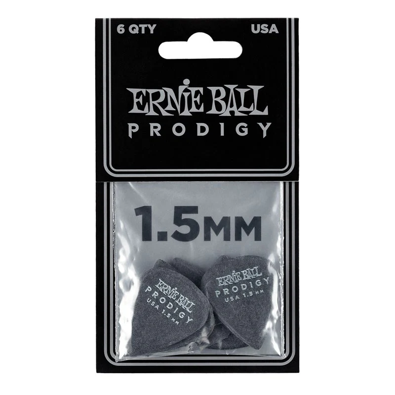 ERNIE BALL 9199 BOLSA DE 6 PUAS PRODIGY 1.5MM NEGRAS - Image 2
