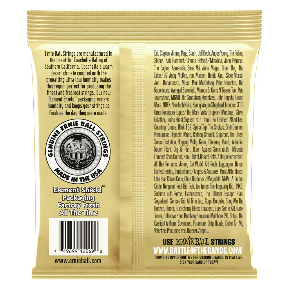 ERNIE BALL EB2069 FOLK NYLON EARTHWOOD JUEGO GUITARRA CLASICA 028-042 - Image 2